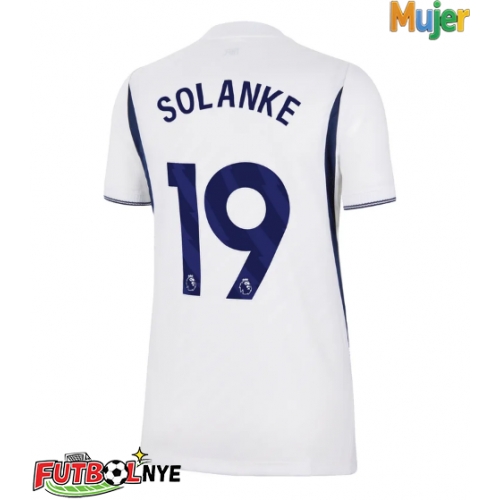 Camiseta Tottenham Hotspur Dominic Solanke #19 Primera Equipación para mujer 2026-27 manga corta